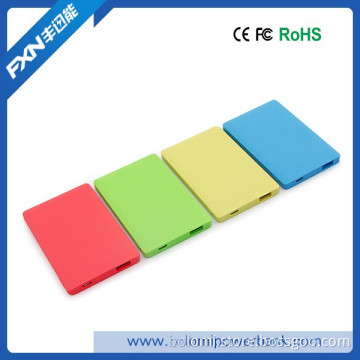 2500mah ultra thin power bank with lithium polymer battery for mobile phones